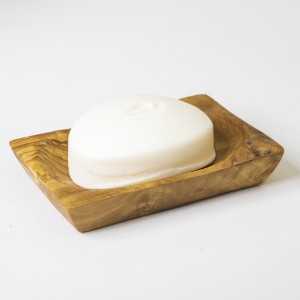 Porte-savon en bois d'olivier  - 1 2