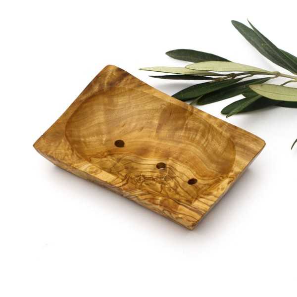 Natural Olive Wood Soap Dish  - 1