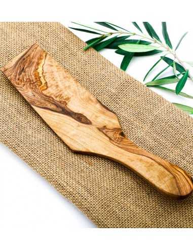 Olive wood cake baking tart spatula  - 1