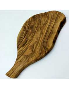 Olive wood cutting board with handle 35 cm  - 1