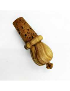 Bouchon de bouteille en bois d’olivier  - 1