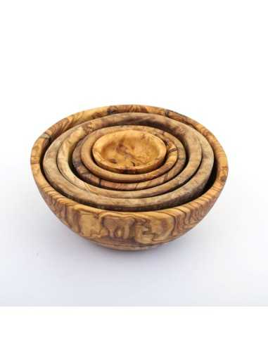 Olive Wood Nesting Bowls  - 1