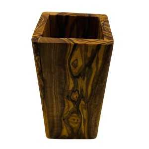 Handmade Olive Wood Utensils Pot  - 1 2