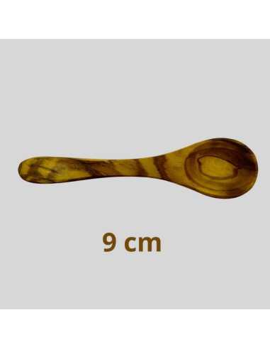 Cuillère à café en bois d'olivier 9 cm  - 1