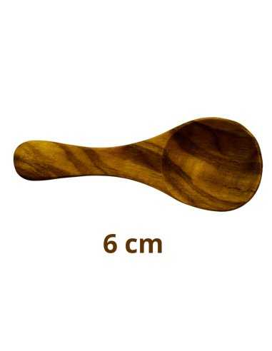 Petite cuillère en bois d'olivier de 6 cm  - 1