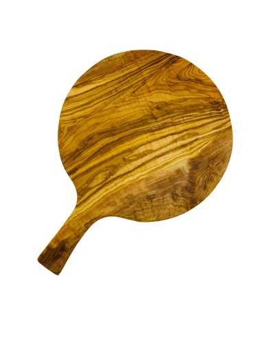 Olive wood pizza board with handle  - 1