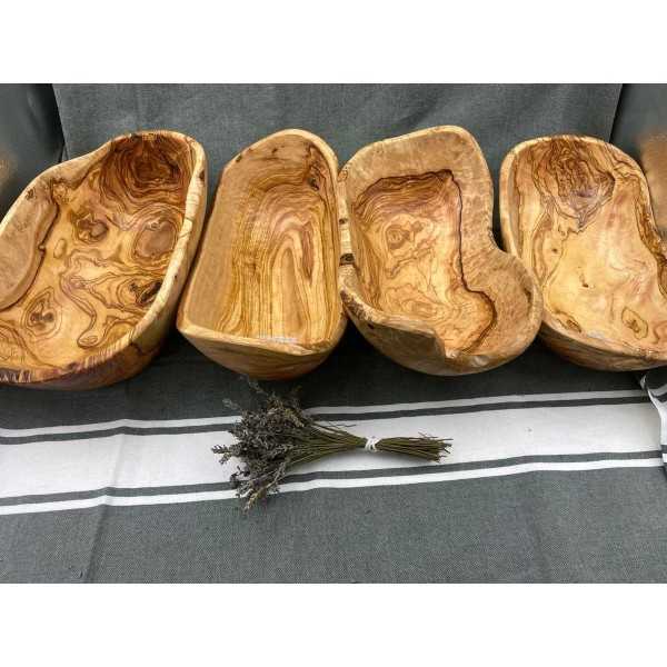 Oval Olive Wood Salad Bowl  - 5