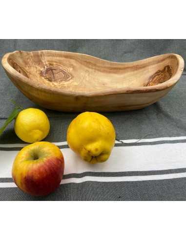 Olive wood 40cm oval shape salad tray  - 2