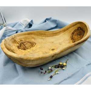 Saladier en bois d'olivier 40cm  - 2 2