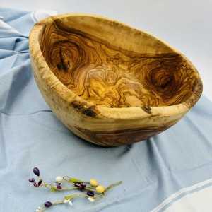 Olive wood salad bowl  - 1 2