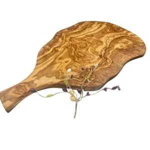 Planche avec poignée en bois d'olivier  - 1