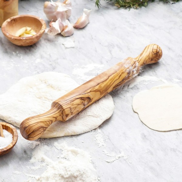 Olive Wood Rolling Pin with handles