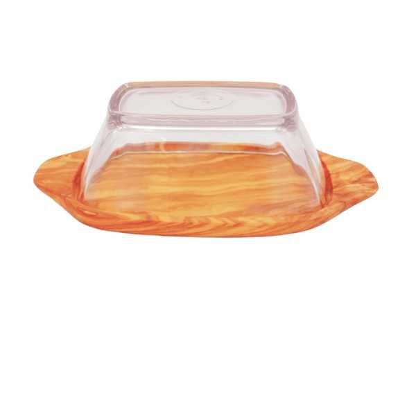 Olive Wood Butter Dish with Lid