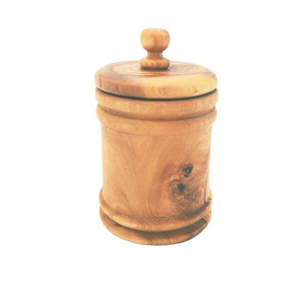 Pot à épices en bois d'olivier