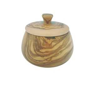 Pot à épices en bois d'olivier