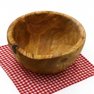 Round Olive wood bowl 14 cm 2