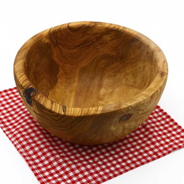 Round Olive wood bowl 14 cm  - 1